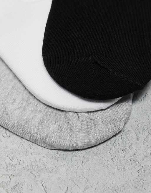 Men ASOS DESIGN 5 pack invisible liner socks in multiple colors