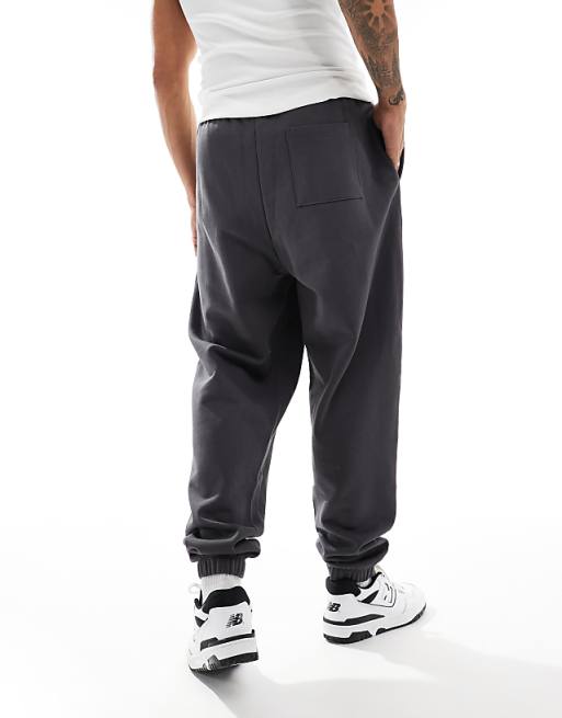 Trousers Asos Design Essential Oversized In Charcoal