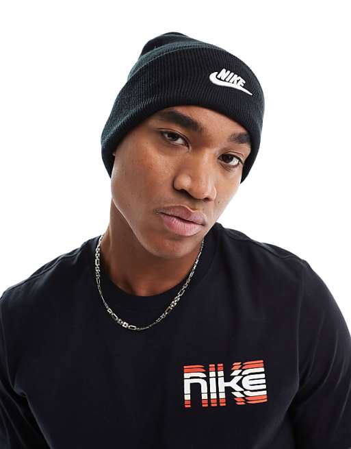 Nike Futura Logo Beanie In Black