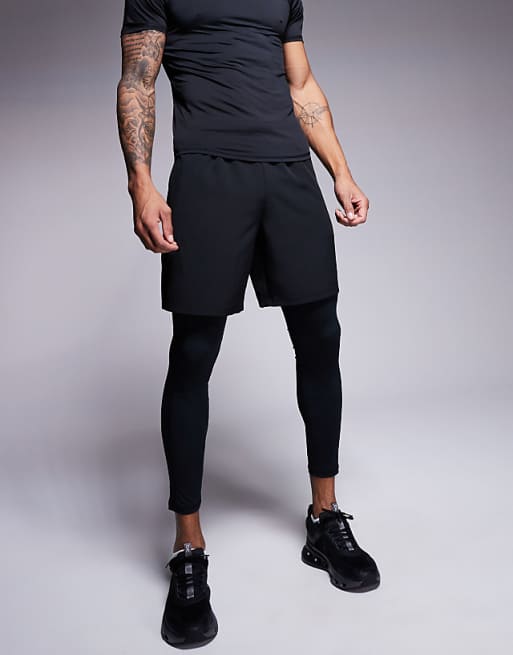 Chino 4505 Icon Active Quick Dry Base Layer Training Tights In Black