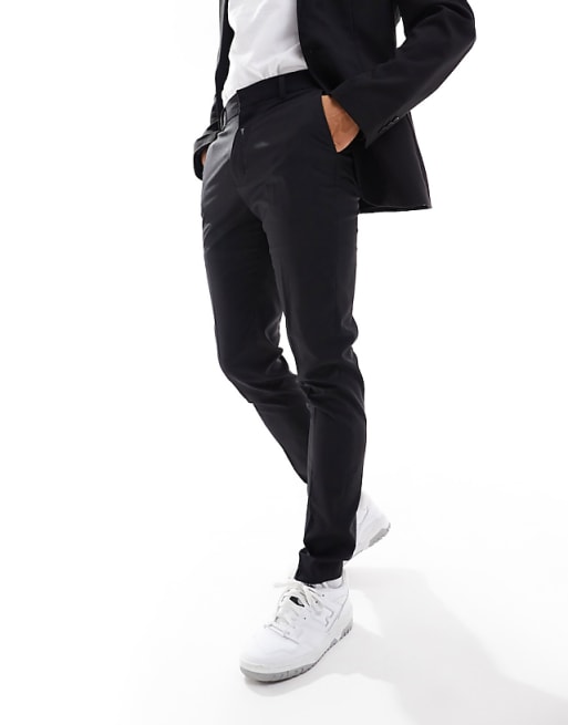 Chino Asos Design Black Skinny Fit Pant