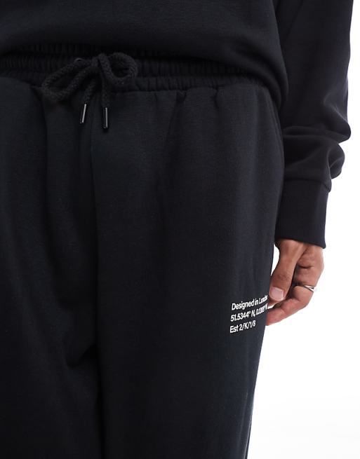 Trousers Collusion Relaxed Skate In Black - Part Of A Set