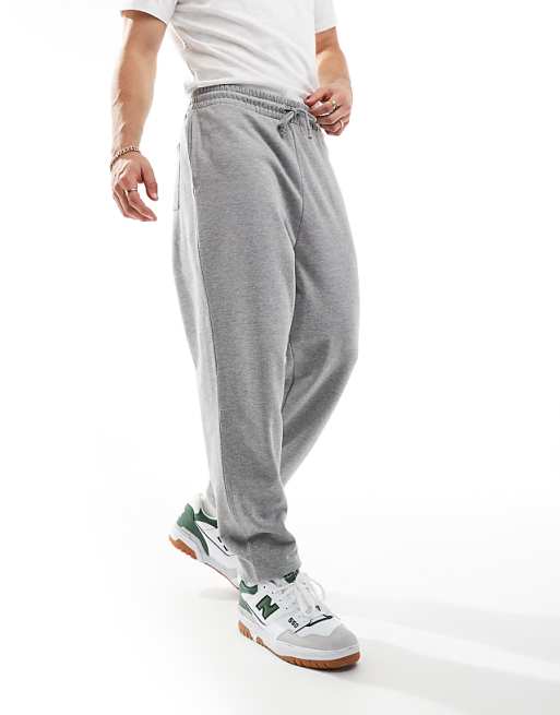 Trousers Asos Design Essential Oversized In Heather Gray