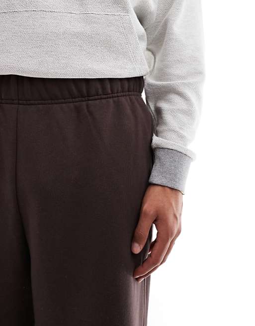 Trousers Asos Design Premium Heavyweight Oversized 400gsm In Brown