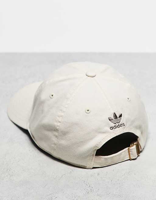 Adidas Originals Relaxed Strapback In Cream
