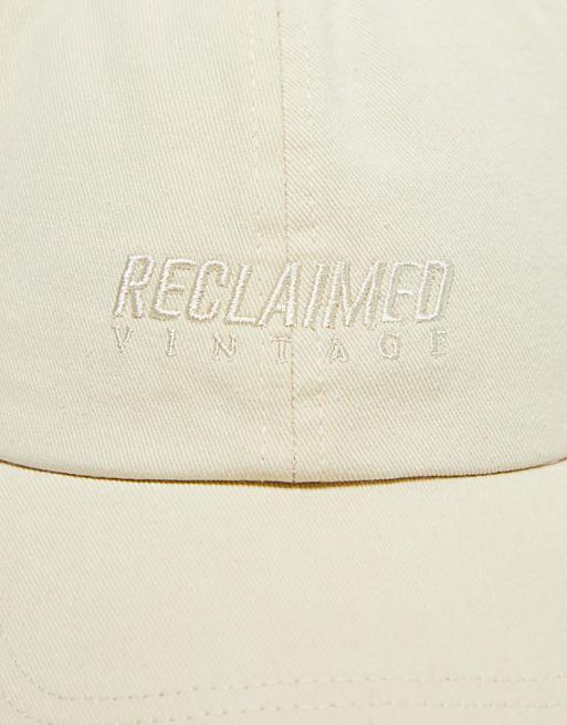 Reclaimed Vintage Logo Cap In Ecru