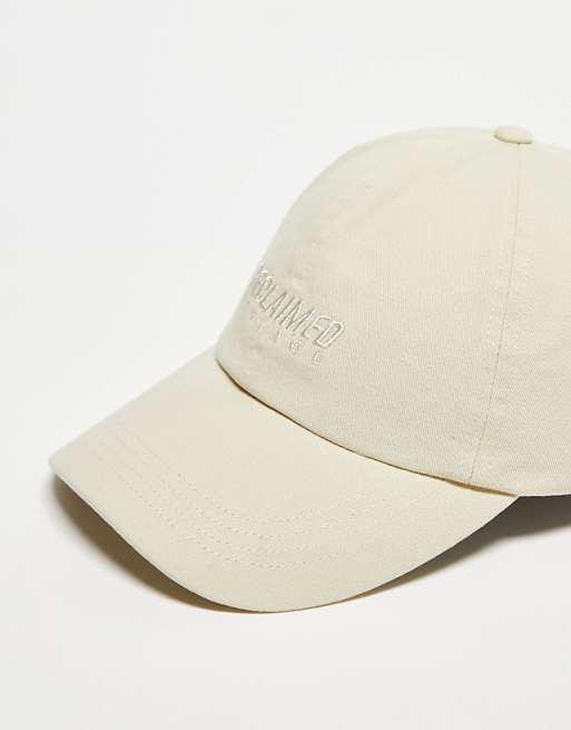 Reclaimed Vintage Logo Cap In Ecru
