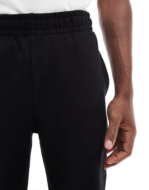 Trousers Asos Design Premium Heavyweight Straight Leg 400gsm In Black