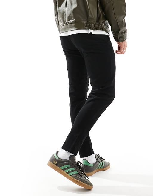 Jj Rebel Slim Fit Chino Pants In Black