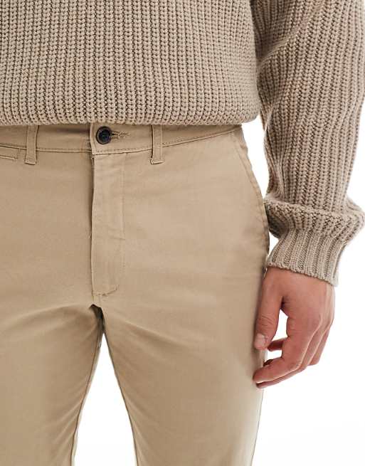Jj Rebel Slim Fit Chino Pants In Beige