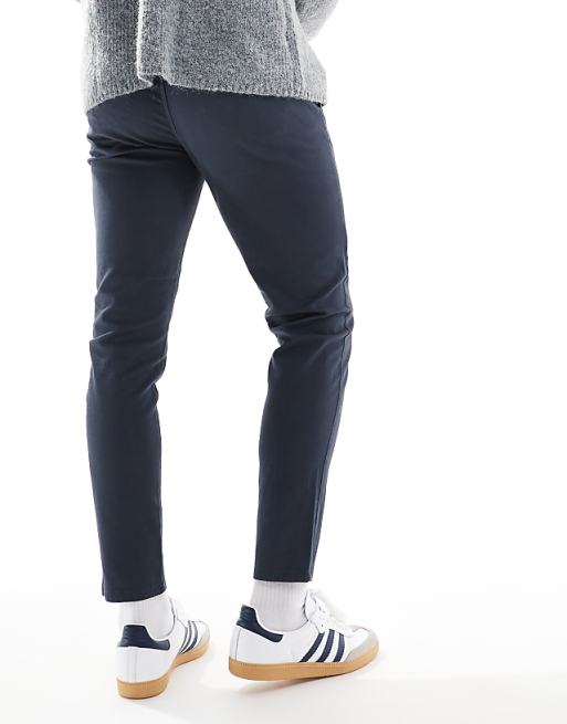 Jj Rebel Slim Fit Chino Pants In Navy