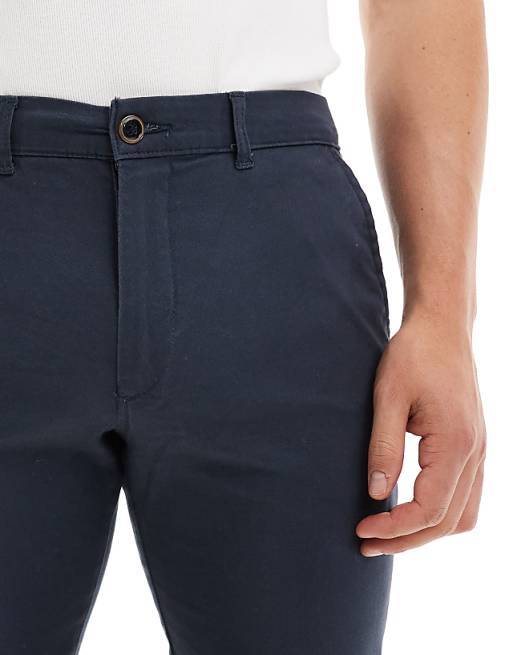 Jj Rebel Slim Fit Chino Pants In Navy