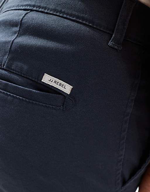 Jj Rebel Slim Fit Chino Pants In Navy