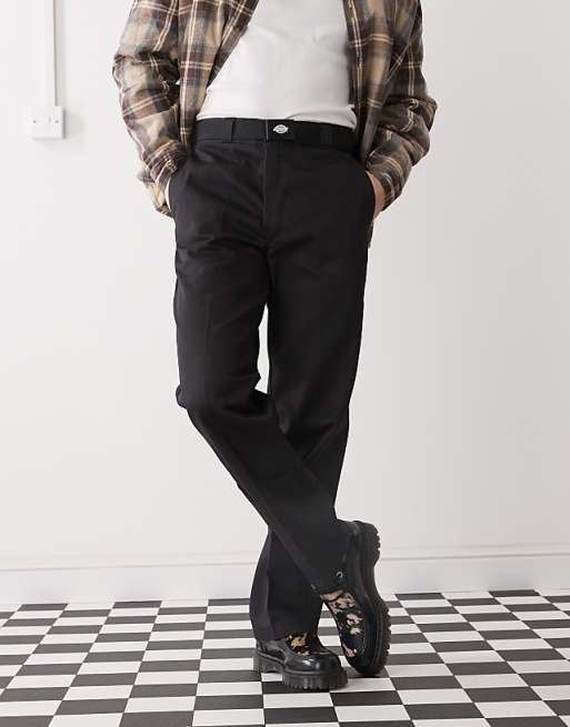 Chino Dickies 874 Straight Fit Work Pants In Black