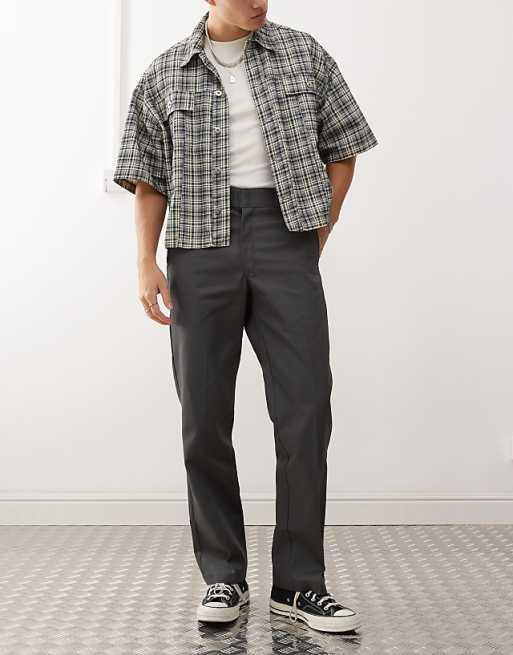 Chino Dickies 874 Straight Fit Work Pants In Dark Gray
