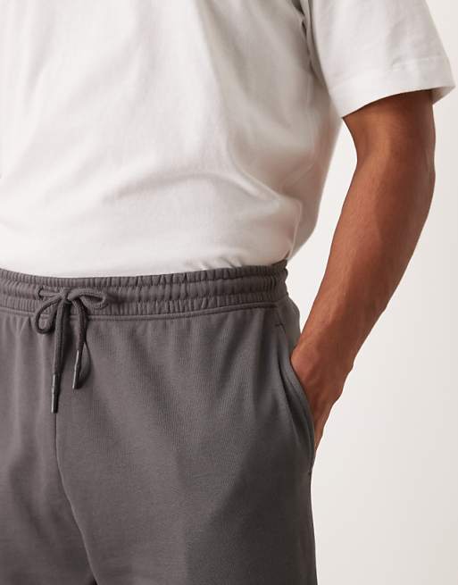 Trousers Asos Design Essential Tapered In Charcoal