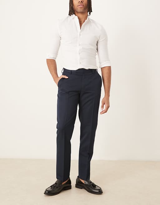Chino Asos Design Slim Fit Pants In Navy