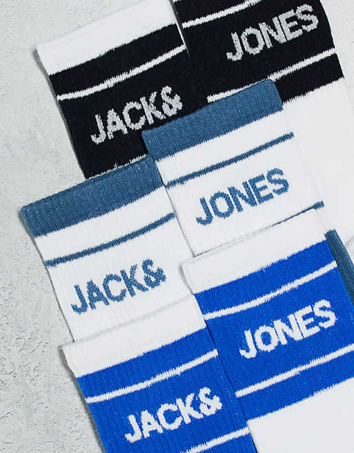 Men Jack & Jones 3-pack sports socks in multi