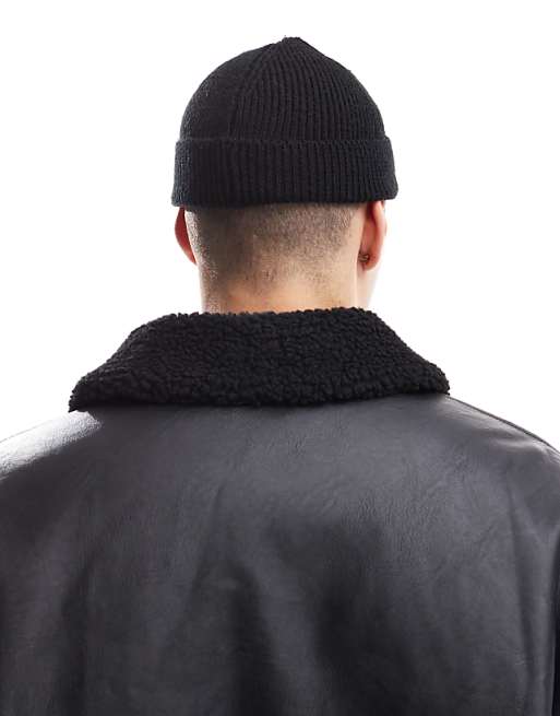 Bershka Beanie In Black
