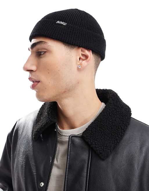 Bershka Beanie In Black