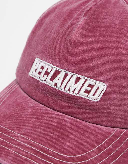 Reclaimed Vintage Logo Cap In Burgundy