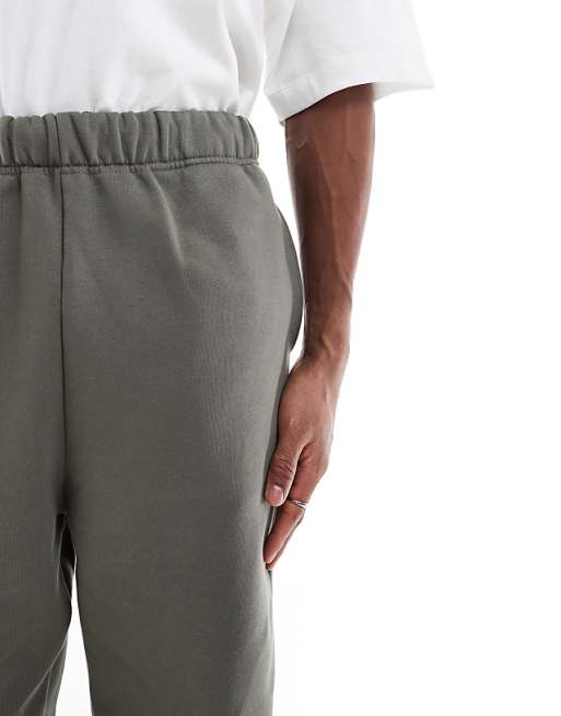 Trousers Asos Design Premium Heavyweight Oversized 400gsm In Khaki