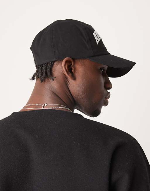 Asos Design Baseball Cap With Graphic In Black
