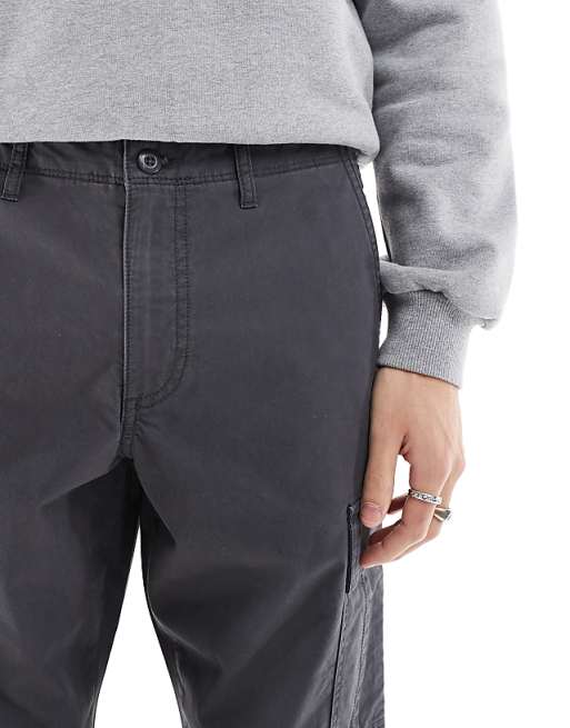 Jj Rebel Loose Fit Chino Pants In Dark Gray