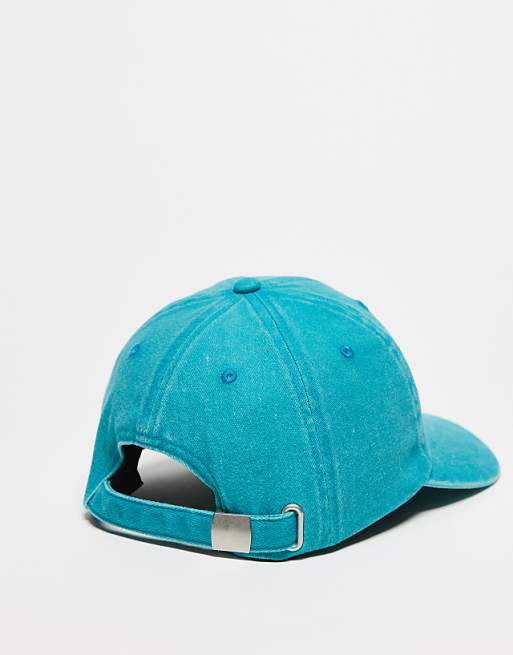 Reclaimed Vintage Holiday Cap With Logo In Washed Blue