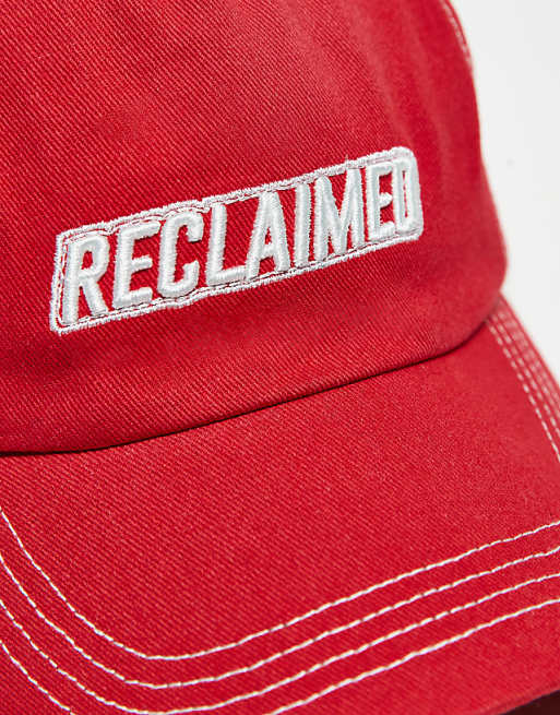 Reclaimed Vintage Logo Cap In Red