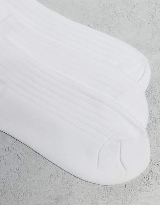 Men Jack & Jones 3 pack athletic socks in white with contrasting stripes