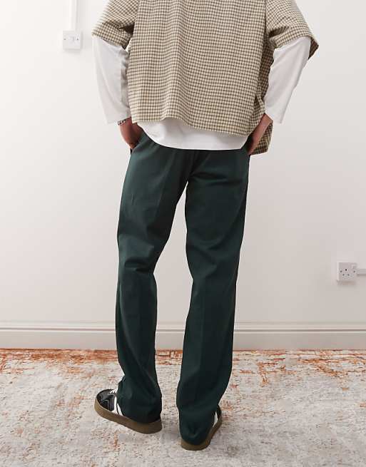 Chino Dickies 874 Straight Leg Work Pants In Dark Green