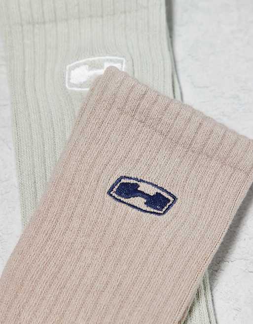 Men Hollister 4 pack logo detail socks in multi