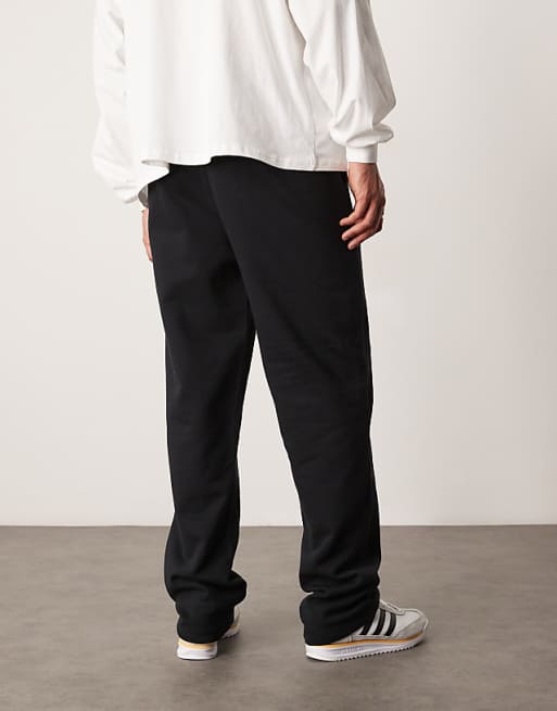 Trousers Asos Design Essential Straight Leg In Black
