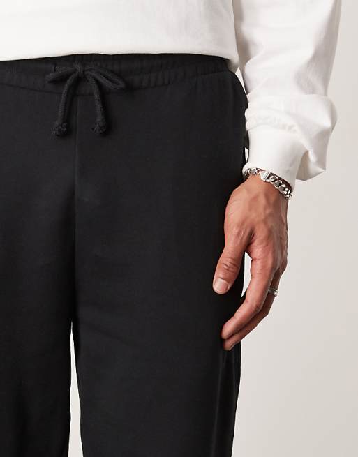 Trousers Asos Design Essential Straight Leg In Black