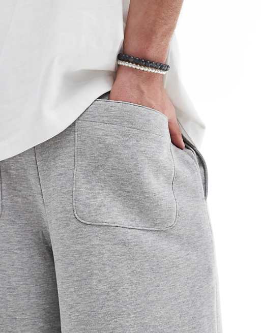Trousers Asos Design Super Wide In Gray Heather