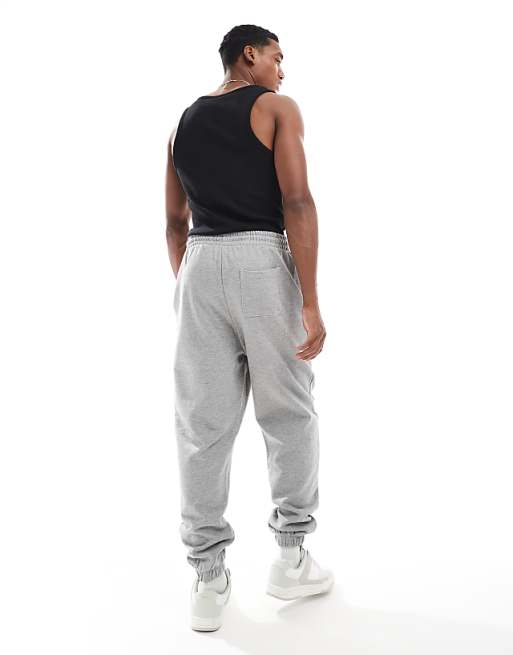 Trousers Asos Design Essential Oversized In Heather Gray