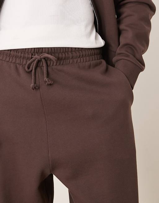 Trousers Asos Design Essential Oversized In Brown