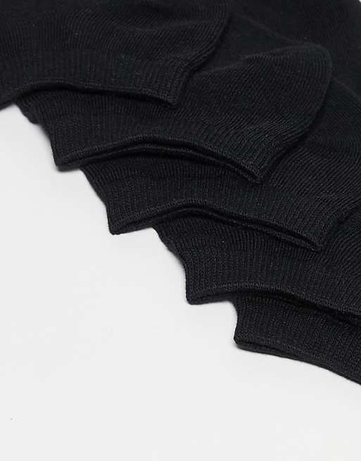 Men JJ Rebel 5-pack sneaker socks in black