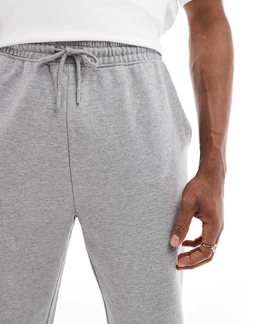 Trousers Asos Design Essential Tapered In Gray Heather