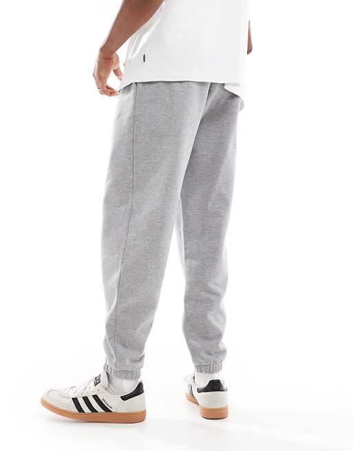 Trousers Asos Design Essential Tapered In Gray Heather