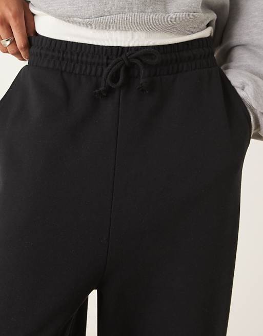 Trousers Asos Design Essential Wide Leg In Black