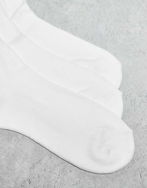 Men Cotton On 3 pack essential socks in white