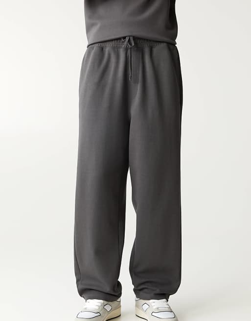 Trousers Pull&bear Interlock In Gray