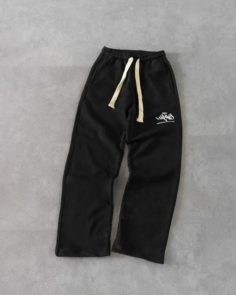 Men's American Street Vintage Alphabet Print Trousers