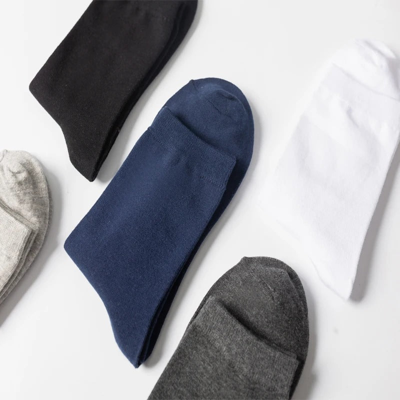 Men’s Combed Cotton Black Socks – 10 Pairs