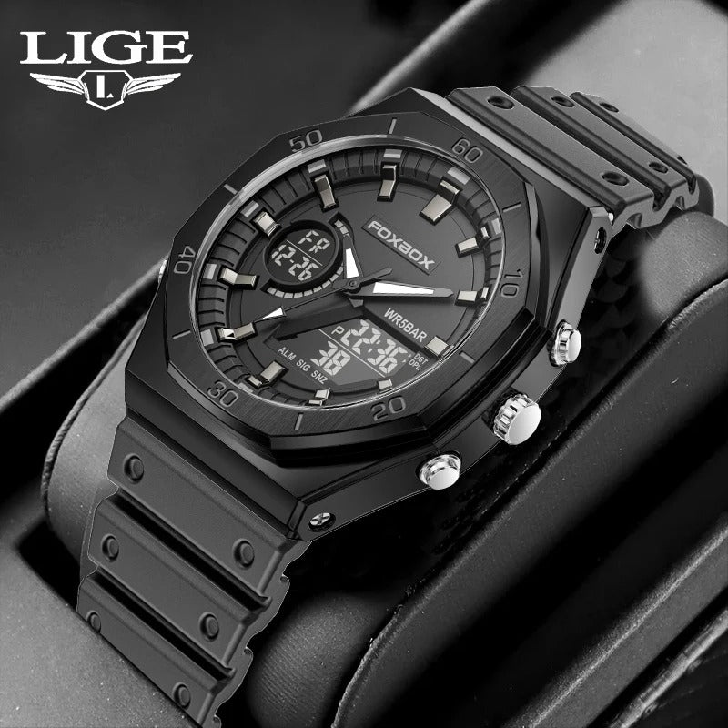 Men's Dual Display Outdoor Sports Quartz Watch