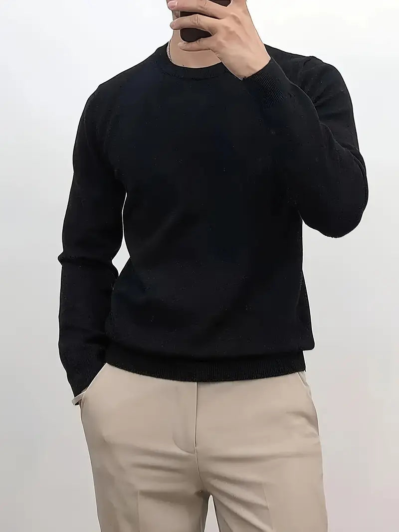 Men'S Casual Crew Neck Sweater