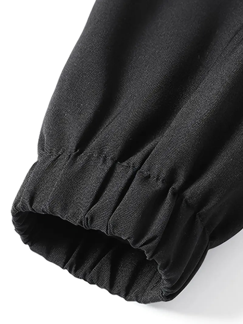 Men's Stand Collar Zipper Jacket