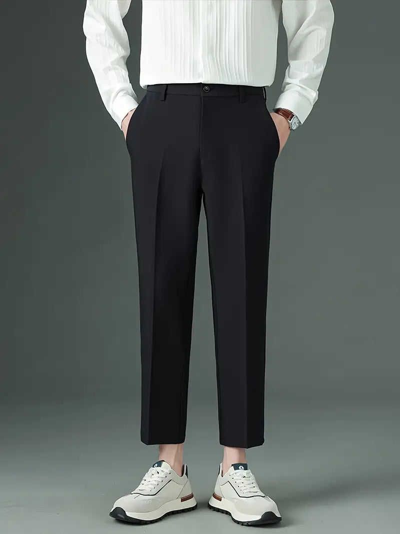 Men'S Summer Casual Slim-Fit Chinos